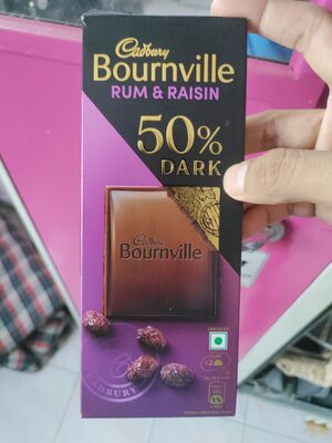 BOURNVILLE RUM&RAISIN 50% DARK 75G