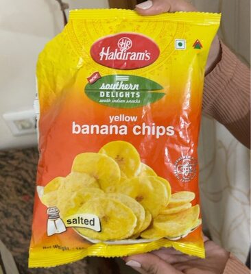 Yellow banana chips