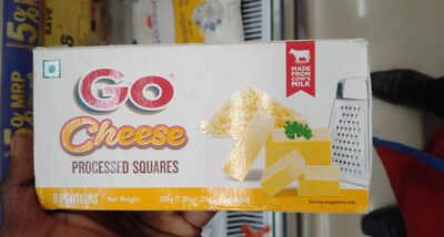 Go cheese processed squares 200g